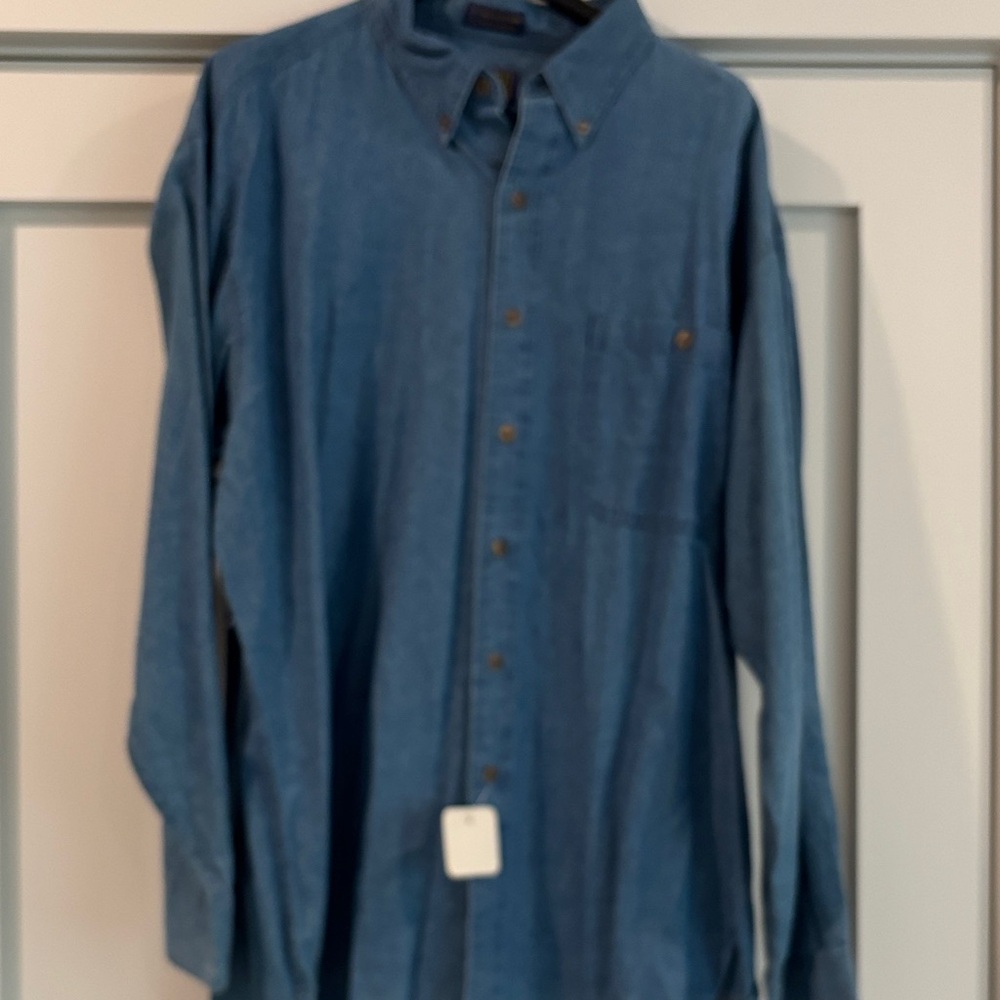 Ralph Lauren Men's Indigo Button-Down Denim Shirt